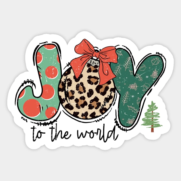 Joy To The World Christmas Sticker by The WYLD Tribe
